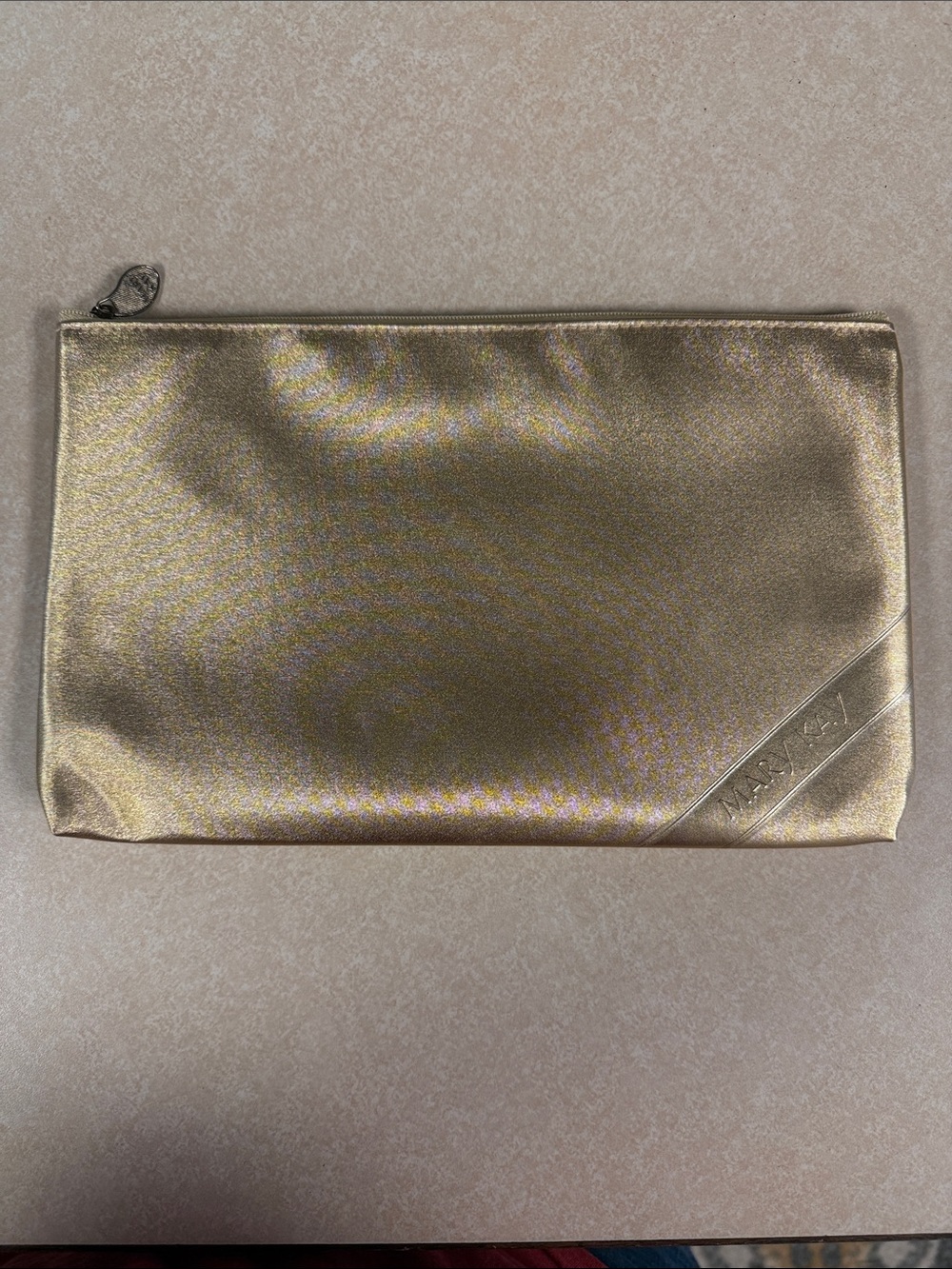 Metallic Mary Kay Gold Zip Pouch